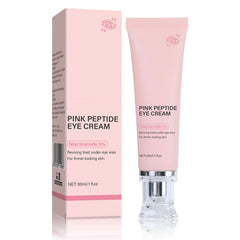 Sheghy PDRN Pink Peptide Eye Serum: bote con textura ligera para contorno.