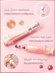 SHEGLAM Booster Shine muestra textura brillante para realzar el color con hidratación ligera.