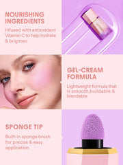 SHEGLAM Color Bloom Blush Líquido aporta brillo natural en las mejillas.
