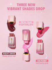SHEGLAM Color Bloom Blush Líquido: muestra coral para mejillas frescas.