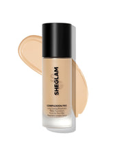 SHEGLAM Full Coverage Foundation Nude bottle shows even, long-lasting coverage.