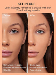 SHEGLAM maquillaje fijado todo el día con polvo de acabado
