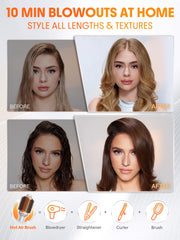 SHEGLAM recubrimiento cerámico de alto brillo para cabello suave y radiante.
