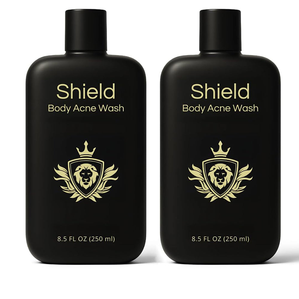 Shield Body Acne Wash: botella frontal, limpieza diaria para espalda y pecho