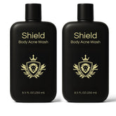 Shield Body Acne Wash: botella frontal, limpieza diaria para espalda y pecho