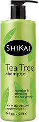 ShiKai Champú de Árbol de Té, botella vertido, limpieza suave para el cuero cabelludo.