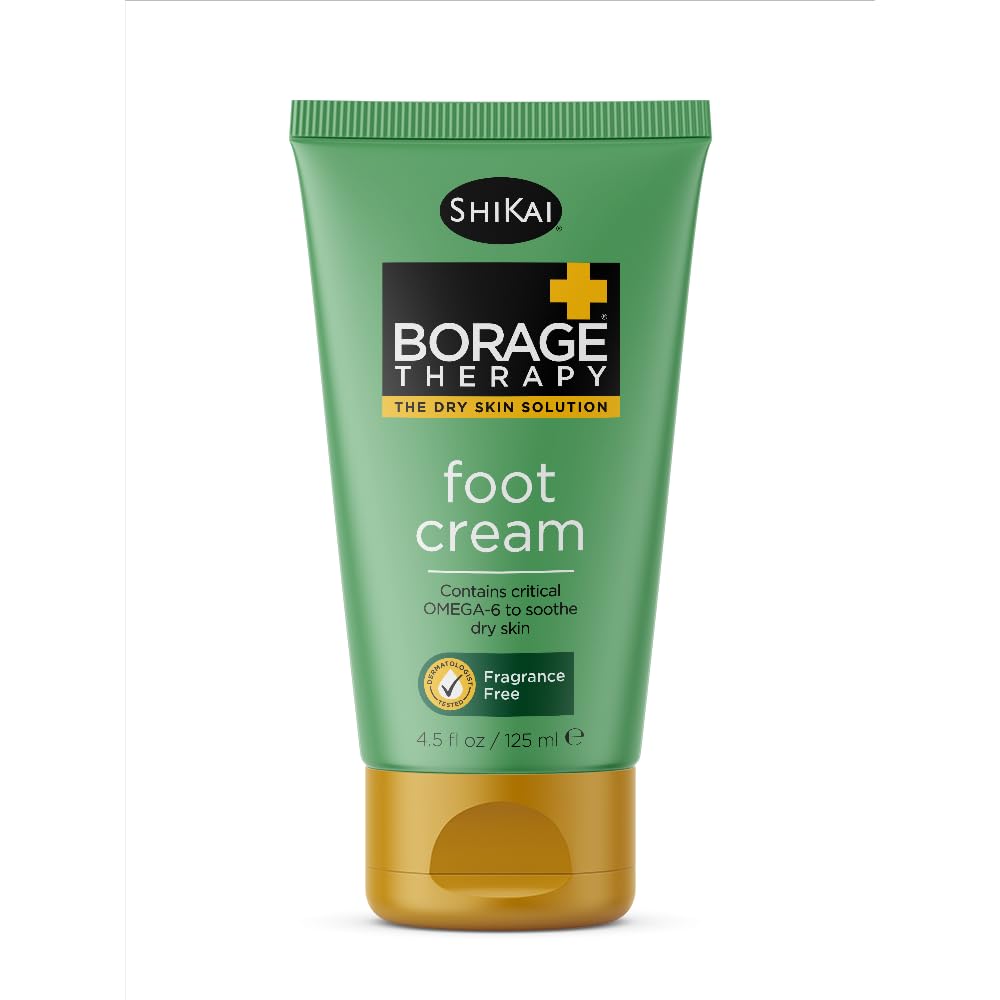 ShiKai crema pies terapia borraja, frasco para hidratación de talones secos