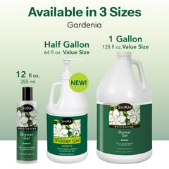 ShiKai Gardenia ingredients close-up highlights aloe and oatmeal for skin comfort.