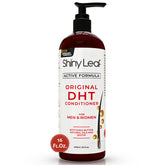 Shiny Leaf DHT Blocker Condicionador en botella, aporta volumen y manejo suave.