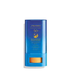Shiseido barra protector solar transparente para rostro, textura ligera y discreta