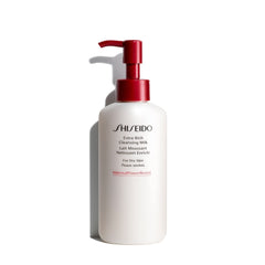 Shiseido Leche Limpiadora Extra Rica en botella: limpieza suave que mantiene la hidratación.
