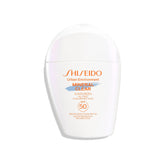 Shiseido Urban Environment Mineral Clear SPF 50 frente: protección diaria sin irritación.