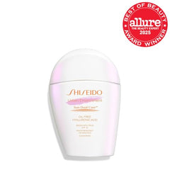 Shiseido Urban Environment, textura ultraligera, se siente ligera y hidrata la piel.