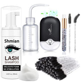 Kit Shmian para pestanas, limpieza todo en uno para extensiones.