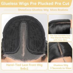 ShowCoco invisible lace 9x6x1 for seamless blending