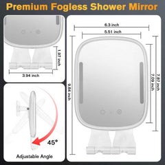 Showvigor iluminación LED ajustable para una visibilidad precisa durante el afeitado.