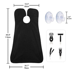 Showvigor-barba-nylon-impermeable protege la ropa durante el afeitado.