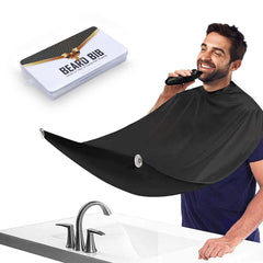 Showvigor delantal para barba durante el recorte, evita manchar la ropa.