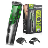 SHPAVVER recortadora de barba con aspiración integrada para afeitado limpio y sin desorden.