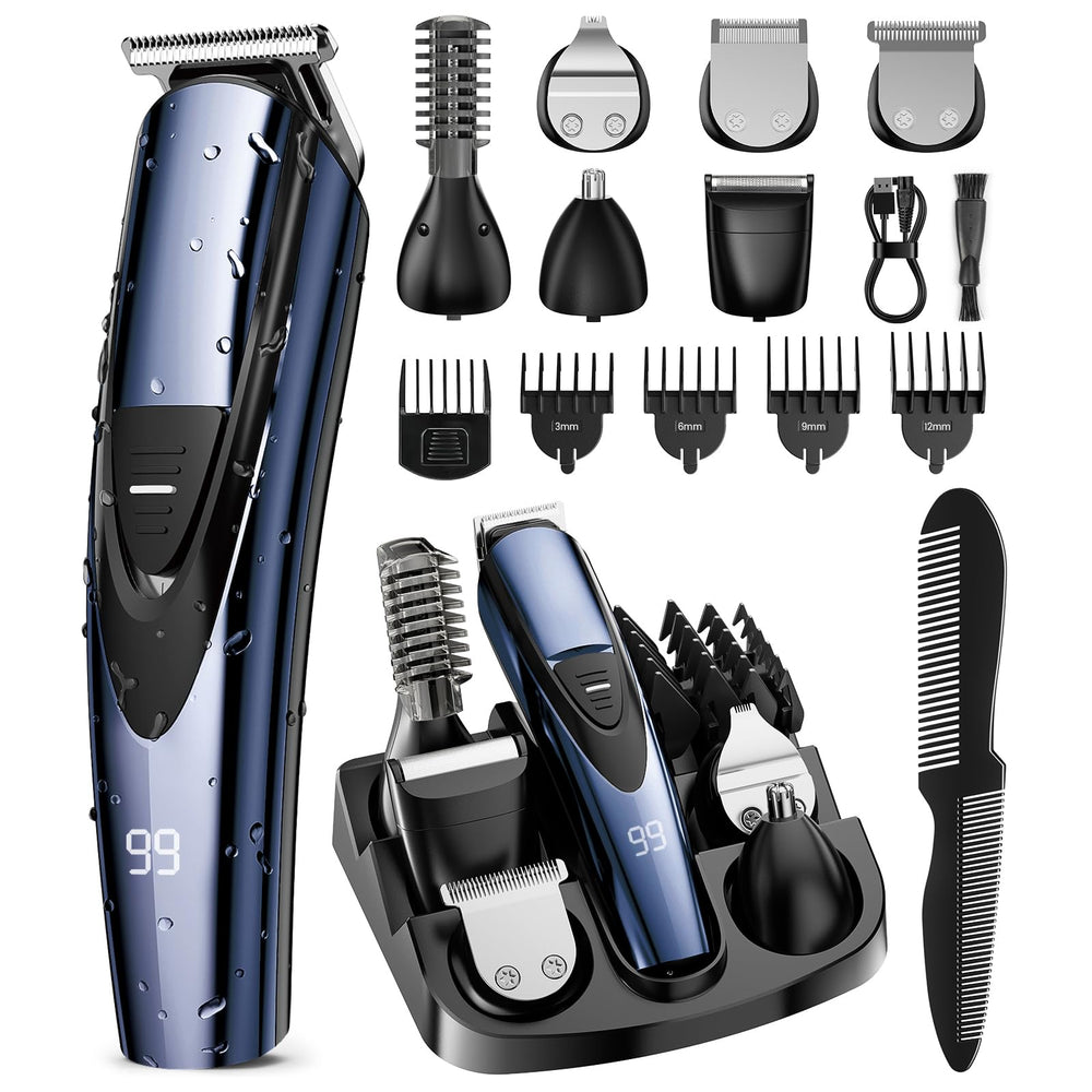 SHPAVVER kit 12 en 1 para barba y detalles, corte uniforme en cualquier lugar