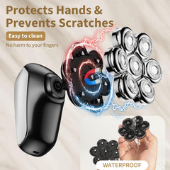 SHPAVVER maquinilla de cabeza IPX7 para uso en ducha.