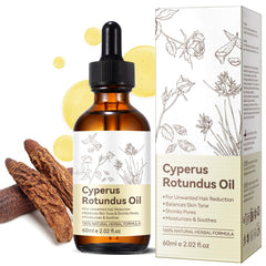 Shuangjia Cyperus Rotundus Aceite para depilación, botella de 60 ml lista para depilación suave.