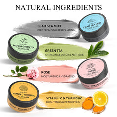 SHVYOG mascarilla arcilla té verde, detox suave y antioxidante.