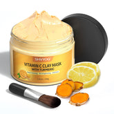 SHVYOG Mascarilla curcuma-kaolín textura lodo para limpieza profunda