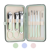 SHYEEH set de manicura con estuche de cuero para protección y organización