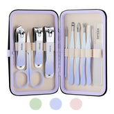 SHYEEH juego de manicura 10 piezas en estuche, protección y organización superiores.