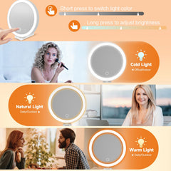 Miroir sicotool portable et pliable, idéal en voyage.