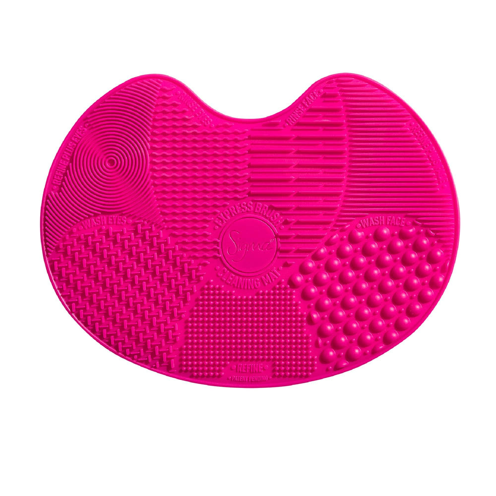 Sigma Spa Express Mat rosado para limpieza diaria de brochas