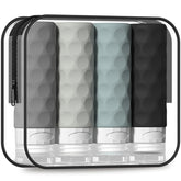 Botellas de viaje Silevoler 3 oz, listas para equipaje y viaje cómodo.