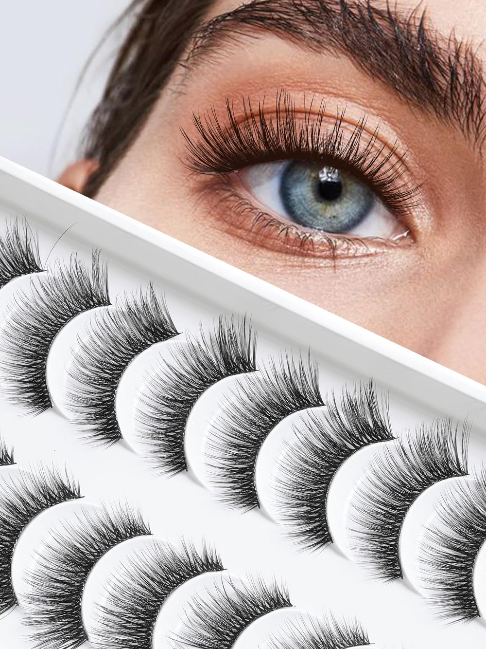 Pestañas Siligli con efecto ojo felino de 15 mm para un look definido.
