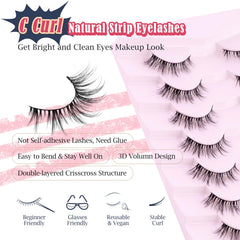 Pestañas Siligli faux mink suaves para un acabado natural.