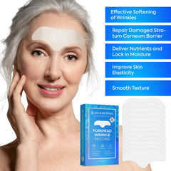 Parches Silkdermis frente con vitamina E, nutrición y firmeza suave por la noche.