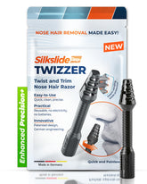 Silkslide TWIZZER con diseño giratorio para un recorte nasal cómodo y preciso