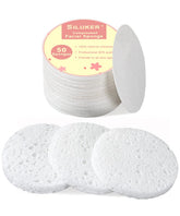 Esponjas faciales comprimidas SILUKER para uso diario, suaves y efectivas para limpiar poros.