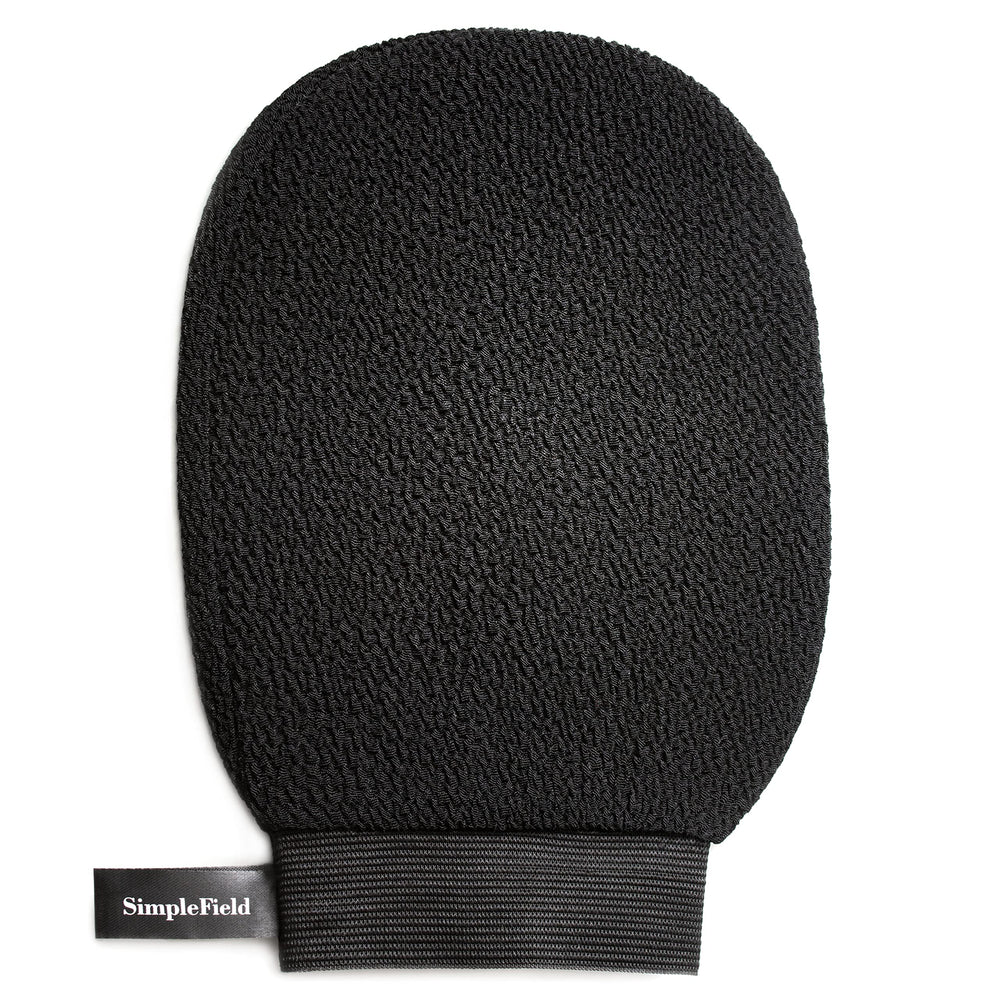 SimpleField guante exfoliante coreano para cuerpo, ayuda a suavizar piel muerta.