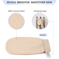 Paquete de dos guantes SimpleField para exfoliación en casa.