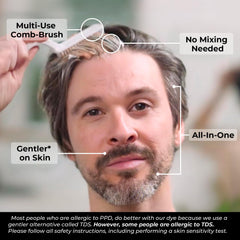 SIMPLER HAIR COLOR: cobertura de canas en tono rubio medio.