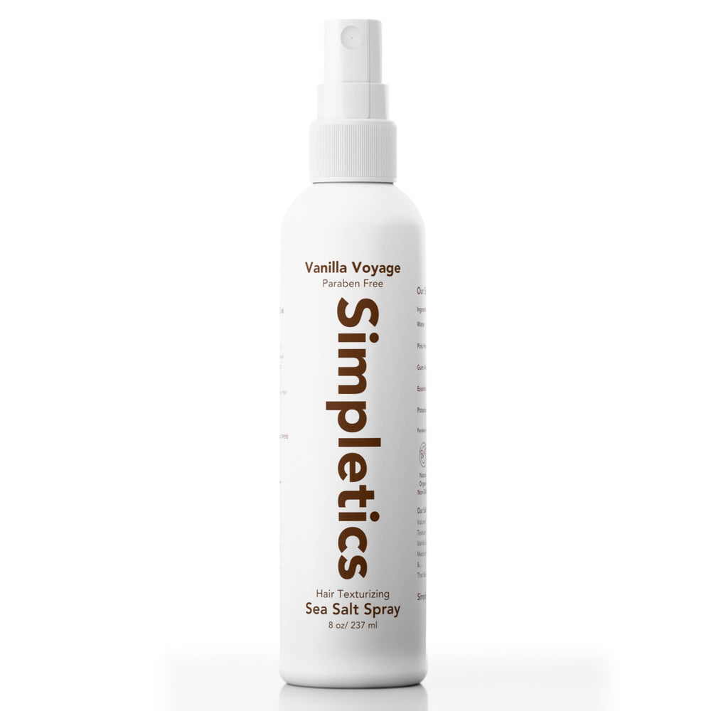 Simpletics: botella de spray marina para volumen ligero y sensación de playa.