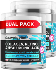 La crema SimplyVital antiarrugas con retinol para firmeza y suavidad.