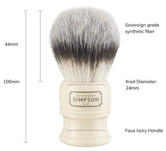 Simpson Trafalgar 2: pelo sintético de alta densidad para espuma abundante.