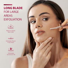 SINAHET Dermaplane Vello Facial: elimina vello para apariencia limpia