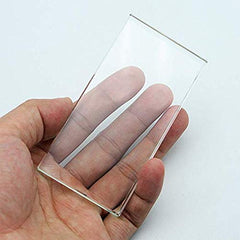 Paleta de vidrio Sinen para maquillaje, formato rectangular y compacto.
