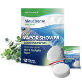 SinuCleanse tableta vapor ducha menta eucalipto extra grande para relajación en la ducha