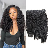 Sinuowei: paquetes de cabello rizado burmese con onda de agua para looks naturales