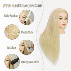Sirydtm uso educativo en peluquería y cosmetología con maniquí.
