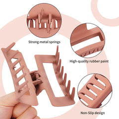 Pinza acrílica grande en forma banana de Sisiaipu, ideal para coletas rápidas.